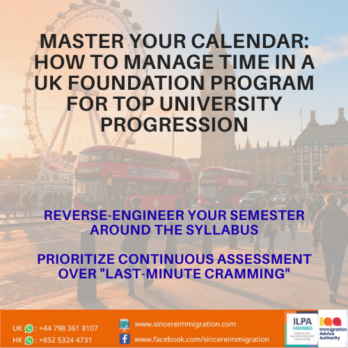 Master Your Calendar: How to Manage Time in a UK Foundation Program for Top University Progression
